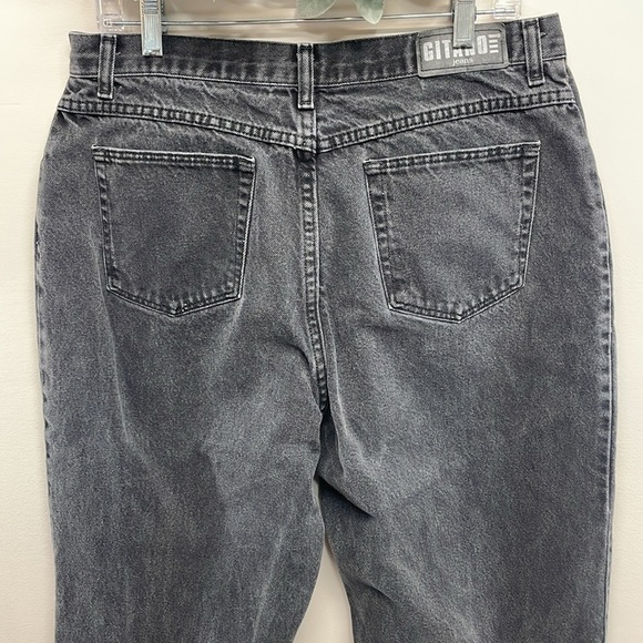 Vintage Gitano High Waisted Mom Jeans Black Wash Denim 18L - Picture 5 of 14